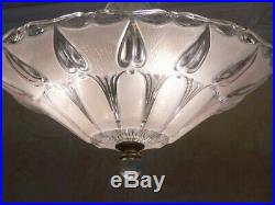 179b Vintage antique arT DEco Ceiling Light Lamp Fixture Chandelier pink