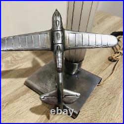 1930's Art Deco Chrome Airplane by Ray Schober
