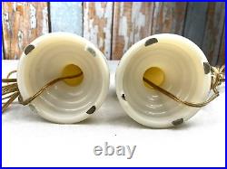 1940s ALADDIN Alacite Electric Boudoir Lamp Pair Marked MINT Model G-260