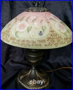1999 Fenton Burmese Hibiscus Flower Memories Lamp #613/950 Gorgeous