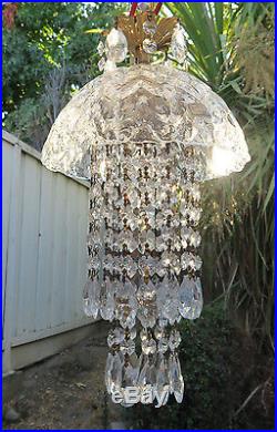 1o7 Murano art Glass jelly Fish hanging brass Lamp ceiling chandelier crystal