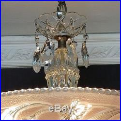 360 Vintage Antique arT DEco Glass Ceiling Light Lamp Fixture Chandelier