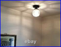 546b Vintage Antique ArT DEco Ceiling Light Lamp Fixture Porch Hall 1 of 3
