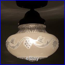 568 Vintage antique aRT Deco Ceiling Light Lamp Fixture bath hall kitchen porch