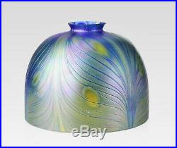 7 Art Nouveau Replacement Shade Blown Glass Iridescent Lamp Shade 2.25 Fitter