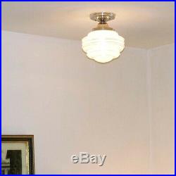 838 Vintage Antique arT Deco Ceiling Light Lamp Fixture Hall Bath