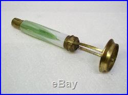 Antique Signed Lct Tiffany Art Nouveau Art Glass Candlestick Lamp With Shade