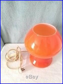 A PROVA 1970s RETRO VINTAGE ITALIAN STUDIO ART GLASS TABLE LAMP (2621)