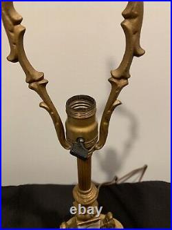 Akro Agate/Houze Glass Uranium Lamp Art Deco