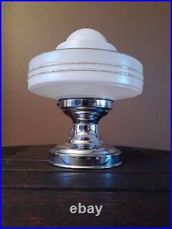 Antique 30's-1950's Art Deco Atomic Space Age Ceiling Light/Lamp Fixture, MCM