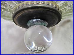 Antique Art Deco Lightolier Ceiling Lamp Chandelier glass exquisite design