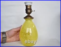 Antique Art Deco WMF IKORA Uranium Vaseline Glass Table Lamp