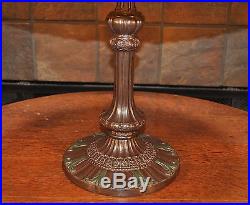 Antique Art Nouveau Slag Glass Lamp Rainaurd Miller