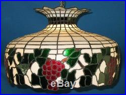 Antique Art Nouveau Stained Glass Lamp Shade c, 1920