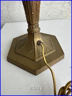 Antique Art Nouveau Table Lamp Base 7X