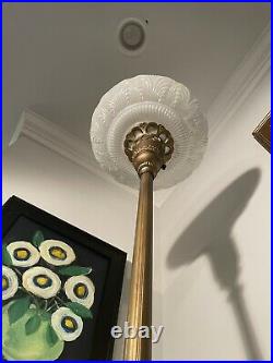 Antique Art Nouveau Torchiere Floor Lamp (20's -30's) Hollywood Regency Deco