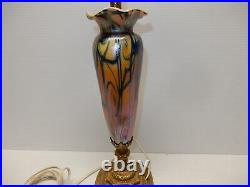 Antique Durand Art Glass Table Lamp