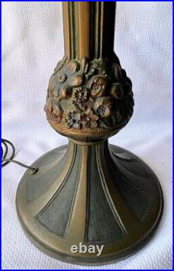 Antique Old Mission Art Deco Nouveau Era Lamp Base for Stained Slag Glass Shade