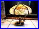 Antique Reverse Painted Glass Lamp Shade ONLY