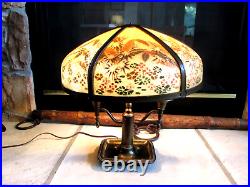 Antique Reverse Painted Glass Lamp Shade ONLY