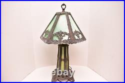 Antique Slag Glass Table Lamp Art Deco Nouveau 24 Poul Henningsen Signed PH