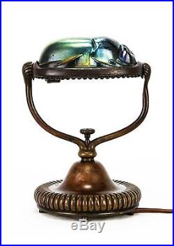 Antique Tiffany Studios Scarab Desk Lamp ca1910