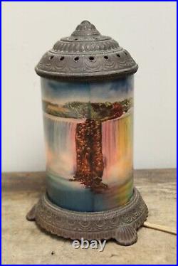 Antique Vintage Motion Lamp SCENE IN ACTION NIAGARA FALLS Complete