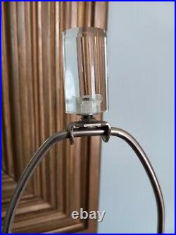 Antique Vtg French Art Deco Veryls Glass Vase & Acrylic Table Lamp Four Seasons