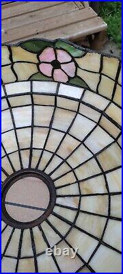Antique stained glass Lamp LAMB brothers, Chicago Mosaic, Tiffany, Handel