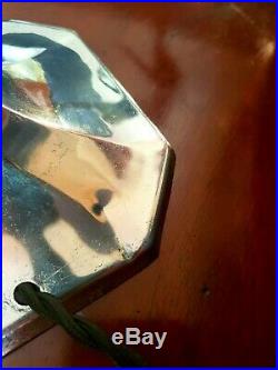 Art Deco 1930s Swan Neck Table/Desk Lamp Patina Chrome Period Glass Shade