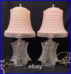 Art Deco Boudoir Lamps Pair