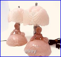 Art Deco Figural Boudoir Lamps 1920's