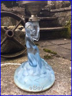 Art Deco German Walther & Sohne Nude lady lamp base 1930's
