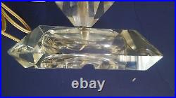 Art Deco Glass Prism Table Lamp Tall