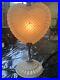 Art Deco Heart Glass Lamp