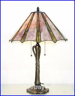 Art Deco Tiffany Table Lamp- Large