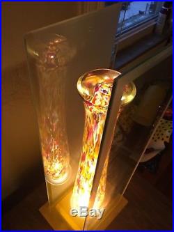 Art Glass 29 Murano Style Lamp On Base