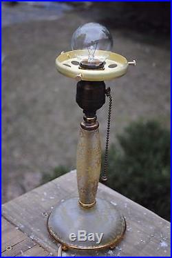 Art Nouveau Jugendstil Era Iridescent Loetz/Kralik Art Glass Candle/Desk Lamp