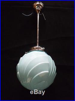 Art deco ceiling lamp. 1920/30. Original. Opaline globe (I have 3)
