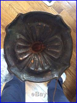 Arts crafts antique vintage slag glass leaded lamp handel bradley hubbard era nr