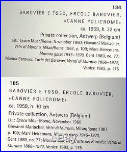 BAROVIER & TOSO Murano Ercole Barovier lamp Canne Policrome