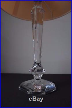 Baccarat French Crystal Lamp & Shade with Original Box