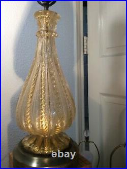 Barovier-e-Toso Murano Art Glass Lamp