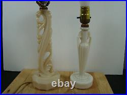 Beautiful Antique Aladdin Alacite Table Lamps in good condition