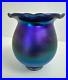 Blue Aurene Art Glass Shade Table or Desk Lamp Globe