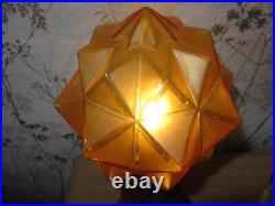 Bohemian Art Deco Amber Glass Rotterdam Amber Lamp Walther and Sohne