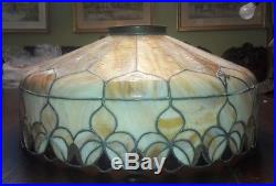 C1910 Art Nouveau Leaded Glass Lamp Shade style of Duffner & Kimberly