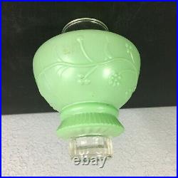 Ceiling Flush Jadeite Glass Lamp Shade Only Antique Vintage Art Deco 7.5