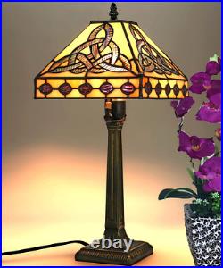 Celtic Lamp Stained Glass Table Lamp Style Art Glass Desk Lamp St Patrick'S Day