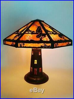Charles Limbert Windmill Lamp Mission Arts Crafts Tiffany Roycroft Stickley Era